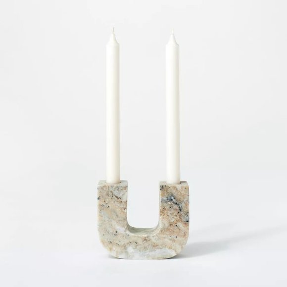 Marble Taper Candle Holder - Threshold Studio McGee - Target Fall 2022‎ - Picture 4 of 10